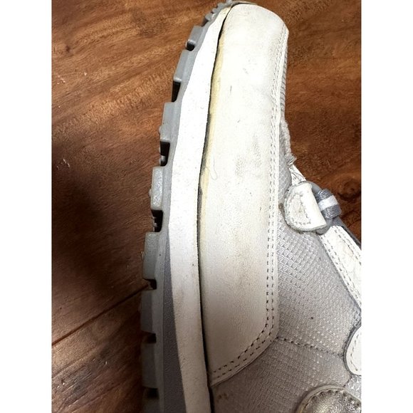 NIKE White Cream Tall Faux Fur Pom Pom Snow Winter Boots Women - Size 6.5 - Picture 10 of 10